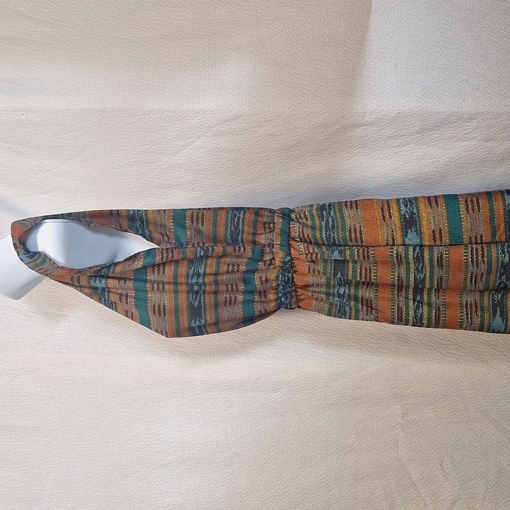 BeBop Orange and Turquoise Printed Mini Sleeveless Dress Women's Small - Picture 5 of 7